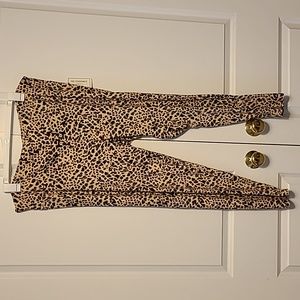 No Comment leopard leggings sz 3x NWT